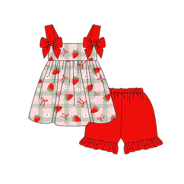 5.5 Red Strawberry Suspender Set
