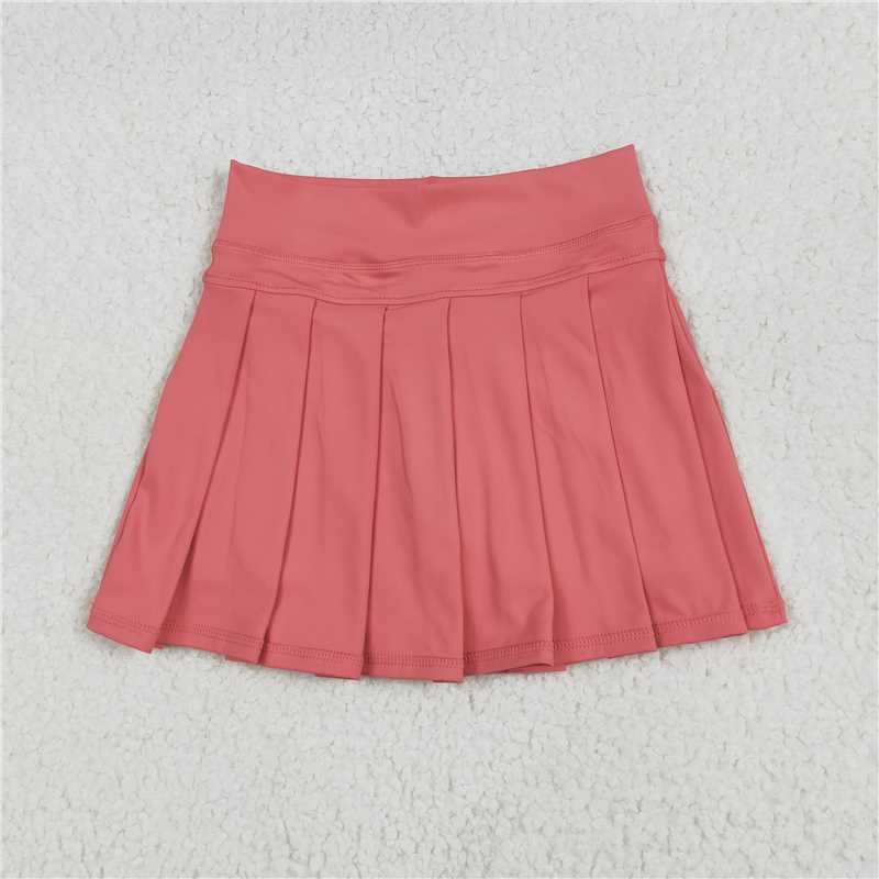 7.25 GLK0080 Solid orange yoga skirt