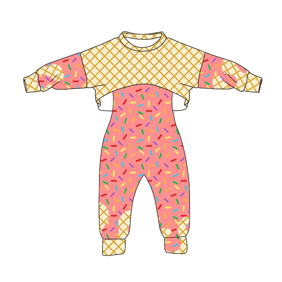 8.4Preorder (moq 5)Baby Girls Long Sleeves Drip Shirt Top Jumpsuit 2 Piece Team Clothes Sets