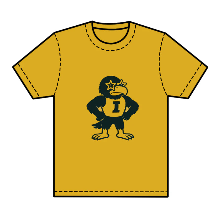 8.1preorder(moq 5) Baby Boys Yellow Short Sleeves Eagles I Team Tee Shirts Tops