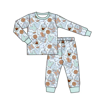 5.26 Blue Mickey Cartoon Long Sleeve Suit