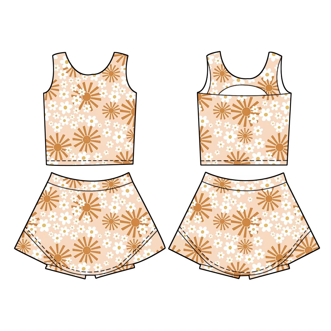 6.12 Small Chrysanthemum Sleeveless Suit