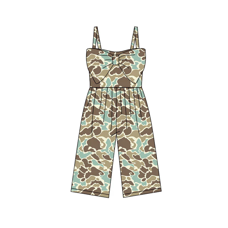 X11.24Preorder (moq 5)Baby Girls Southern Khaki Camo Pants Jumpsuits