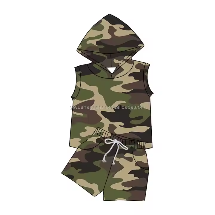 5.13 Camouflage Hooded Short Sleeve Suit