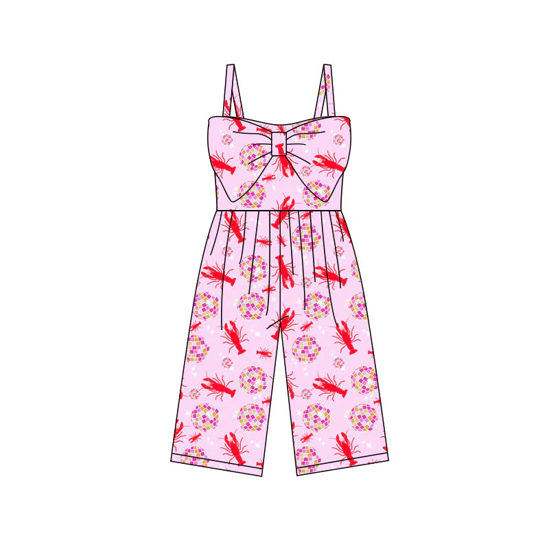 X11.25Preorder (moq 5)Baby Girls Strap Crayfishes Balls Pants Jumpsuits