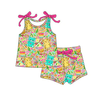 4.30 Cartoon Doll Suspender Girl Set