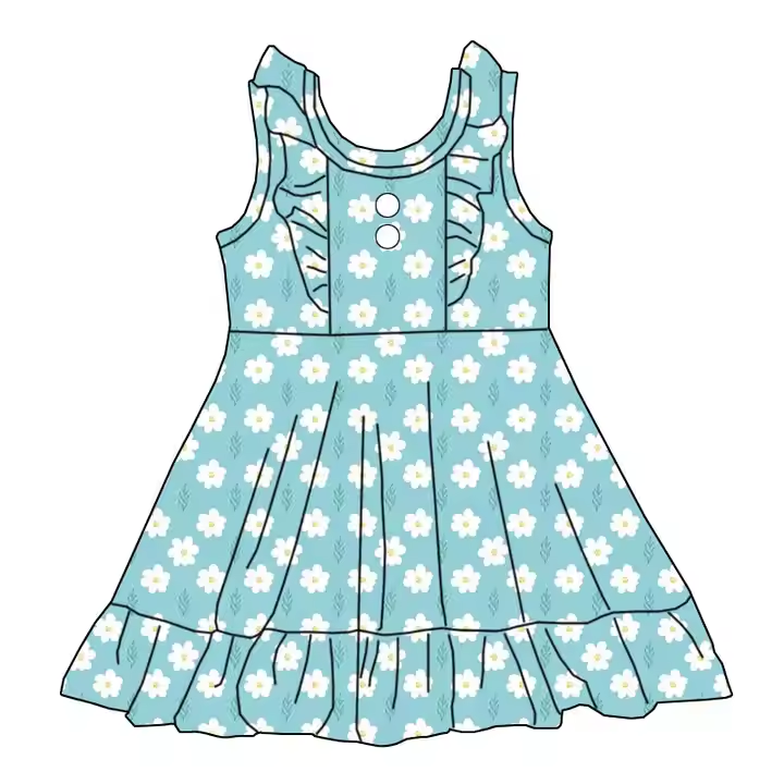 5.22 Blue Floral Sling Dress