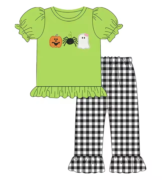 5.21 Halloween Green Girls Outfit
