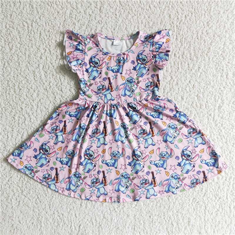 Stitch girls summer dress popular kids skirts