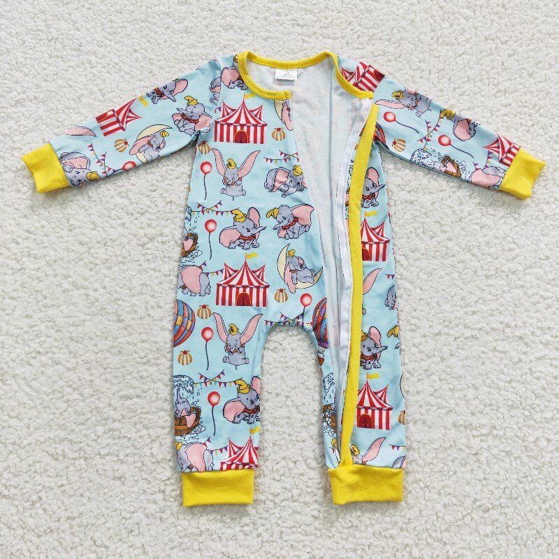 4.15zipper romper Dumbo jumpsuit baby clothes