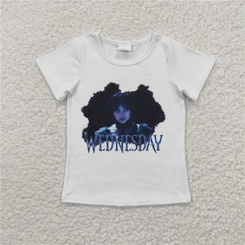 5.12Wednesday girl t-shirt short sleeve top