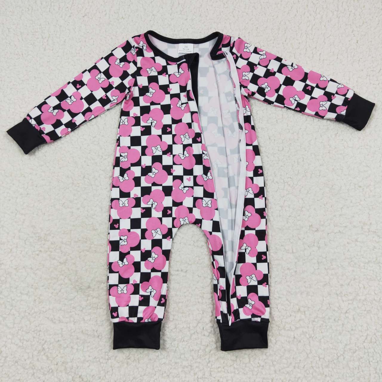 4.15zipper romper girls jumpsuit cartoon mouse baby clothes4.15