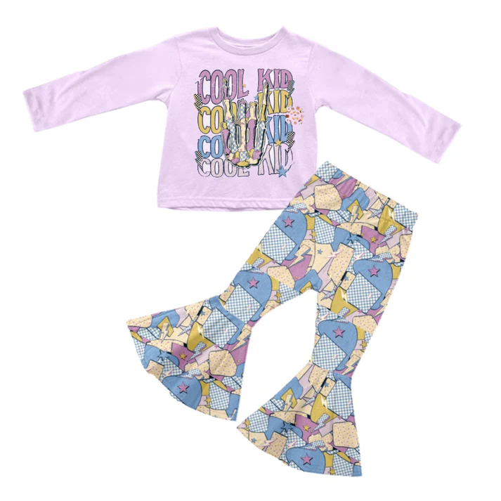 5.16 Purple Letter Girls Suit