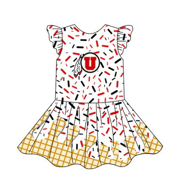 4.29 Letter U Ice Cream Knee-Length Dress