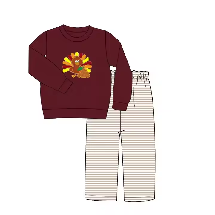 6.9 Turkey Brown Long Sleeve Suit