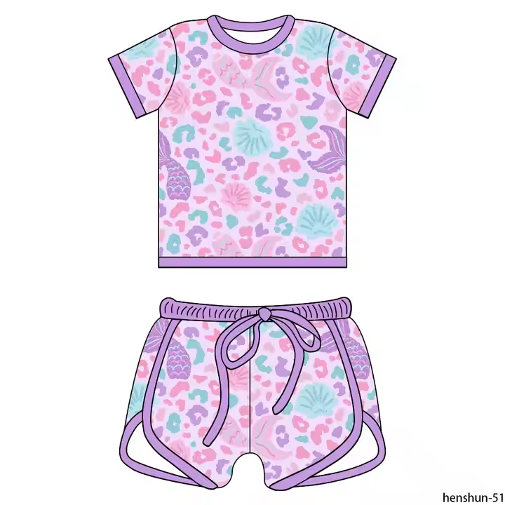 6.25 Purple Leopard Short Sleeve Suit