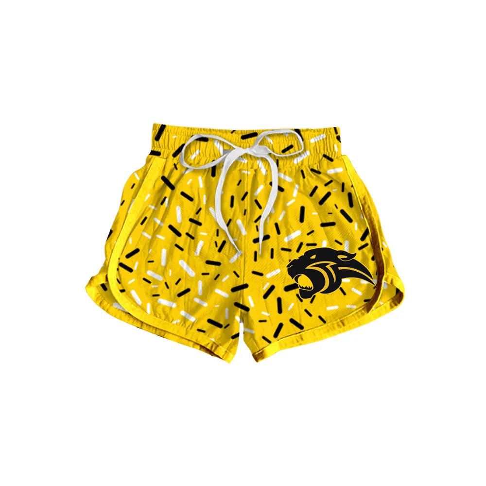 7.1Preorder(moq 5) Baby Girls Golden Sprinkles Team Sports Shorts