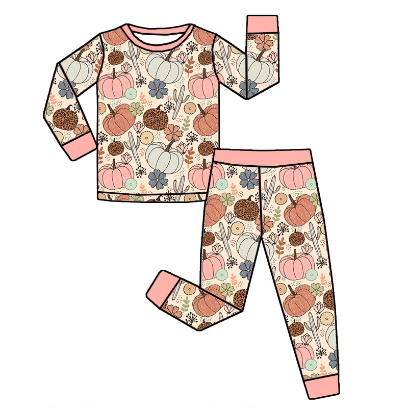 6.17 Pumpkin Cactus Long Sleeve Suit