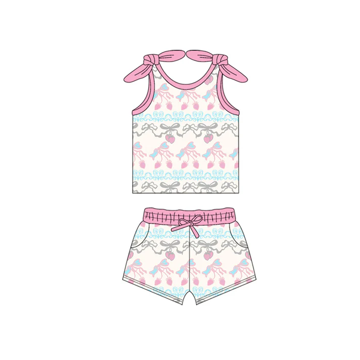 5.15 Strawberry Pink Suspender Suit
