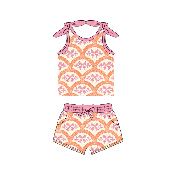 5.15 Pink Bow Suspender Suit