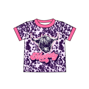 5.29 Bull head leopard print short-sleeved top