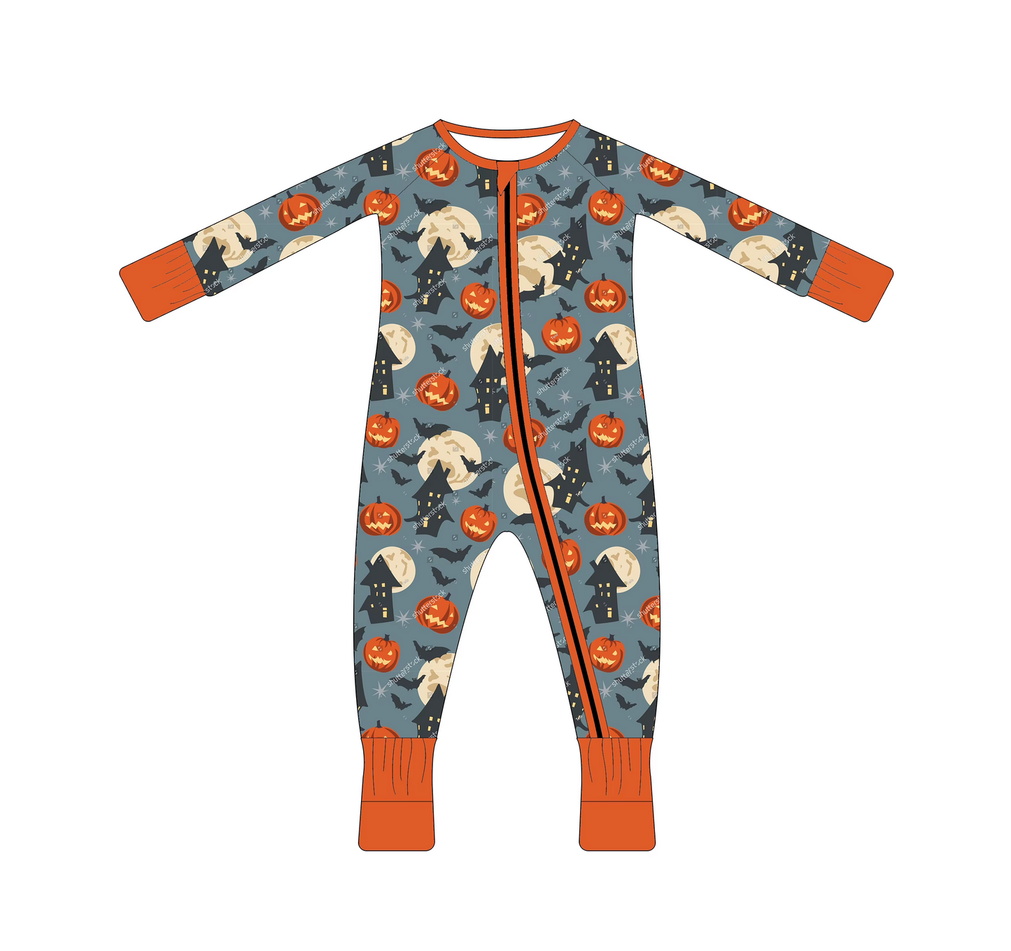 6.16 Halloween Pumpkin Long Sleeve Toddler Clothes