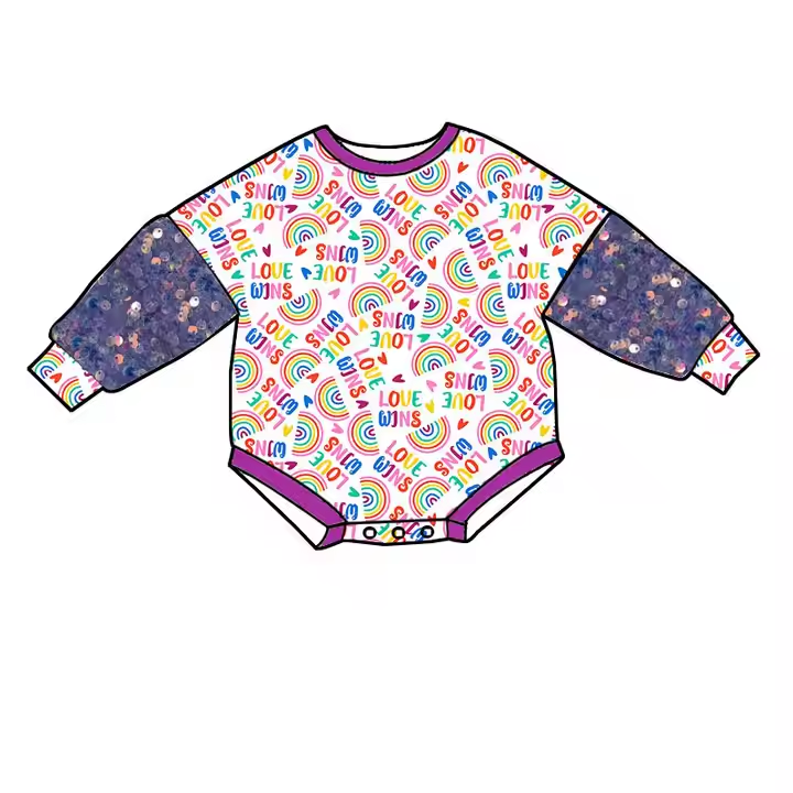 6.10 Alphabet Rainbow Long Sleeve Toddler Clothes