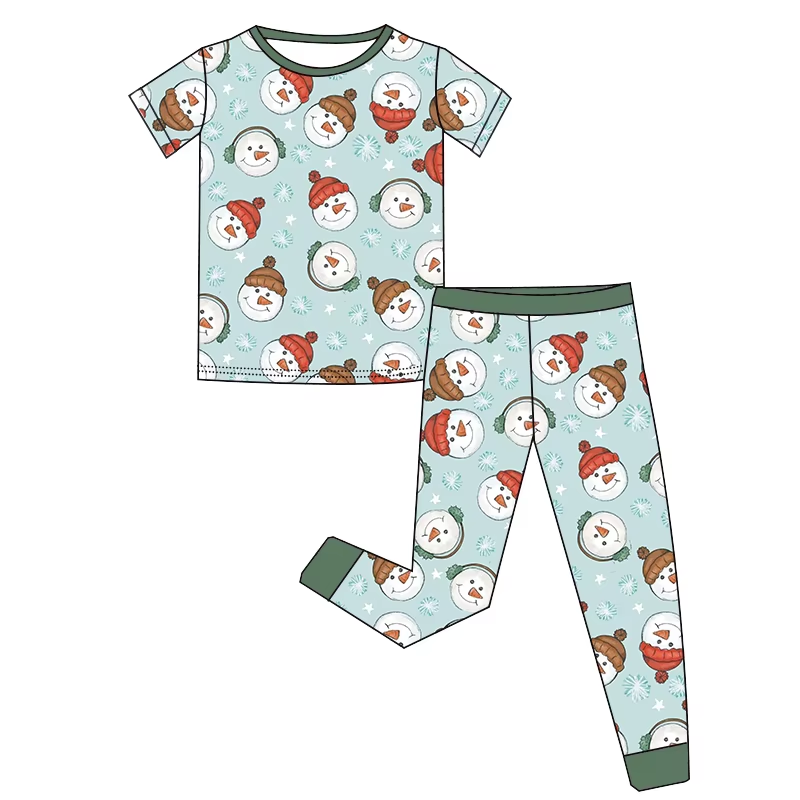 6.25 Snowman short-sleeved trousers suit