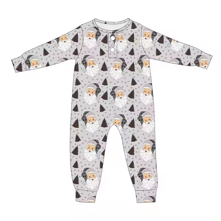 6.10 Christmas grey long-sleeved toddler clothes