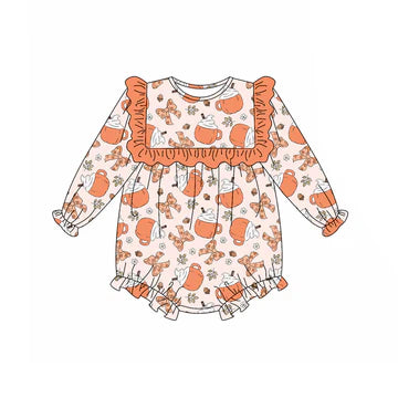 5.23 Gingerbread Orange Long Sleeve Toddler Clothes