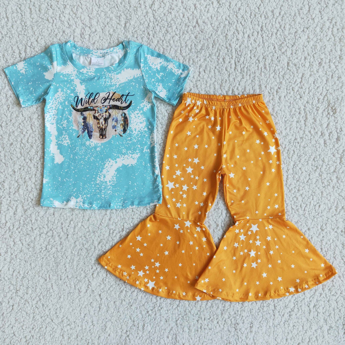 6.4wild shirt bell pants sale girls sets kids clothes