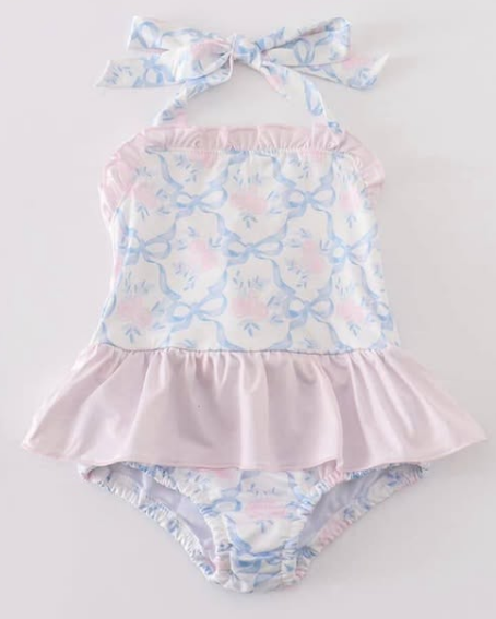 4.8 Bow short-sleeved toddler clothes customization Order deadline is April 26