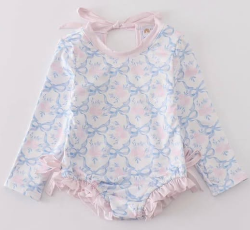 4.8 Bow long-sleeved toddler clothes customization Order deadline is April 26