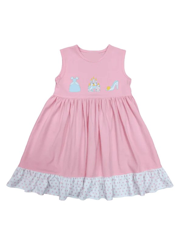 4.24pink cartoon dress