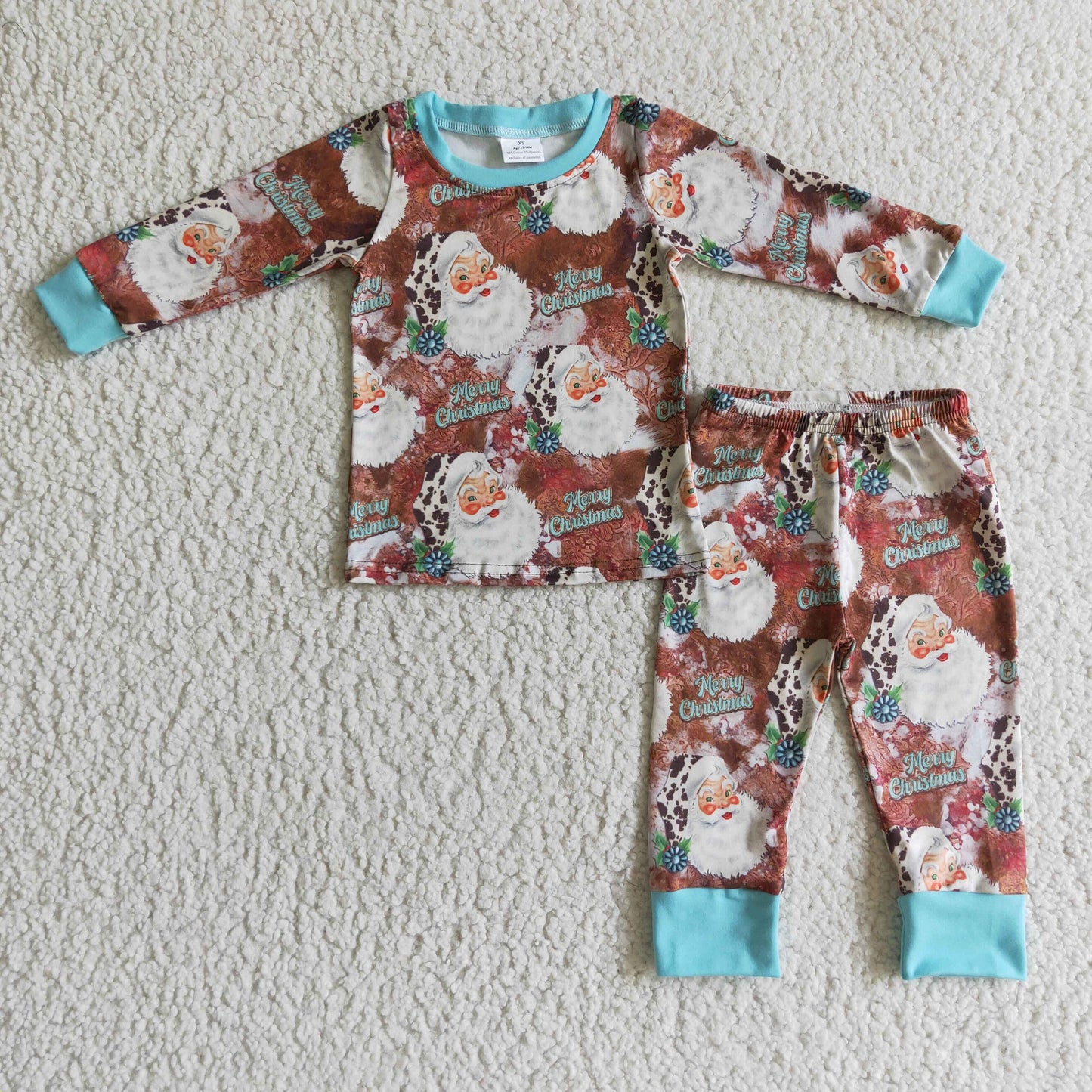 BLP0097 Boys Santa Claus long sleeve and long pants suit