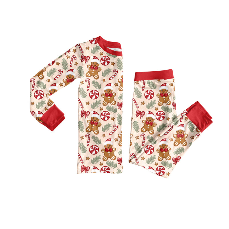 6.5BLP1093 Gingerbread Long Sleeve Pajama Set