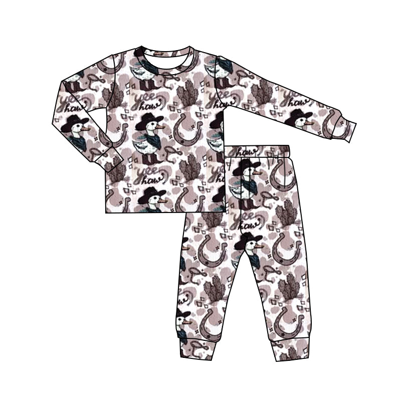 6.10BLP1108 Cartoon duck long-sleeved suit