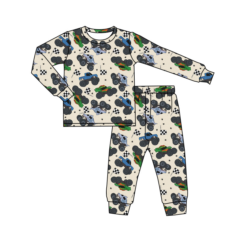 6.10BLP1109 Checkered Flag Boys Long Sleeve Suit