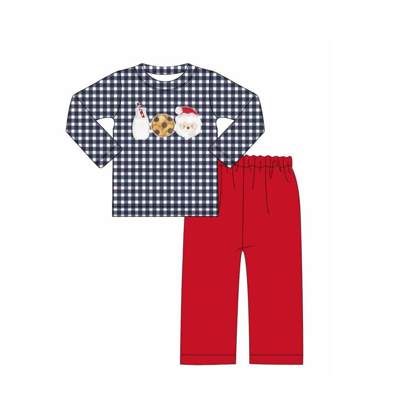 6.13BLP1131 Santa Claus Cookie Long Sleeve Suit