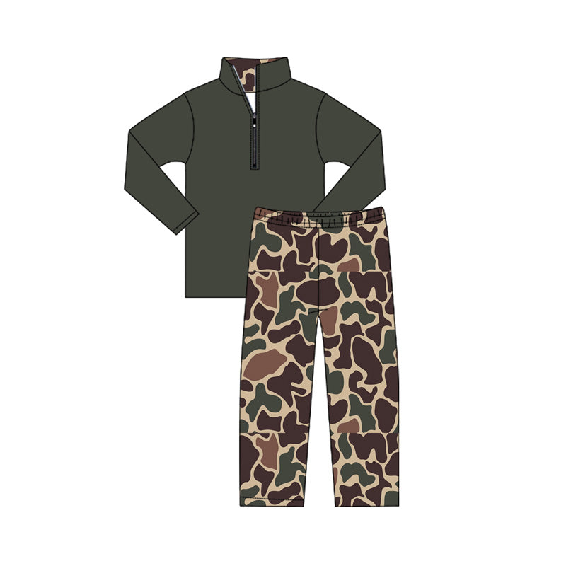 6.14BLP1138 Camouflage dark gray suit
