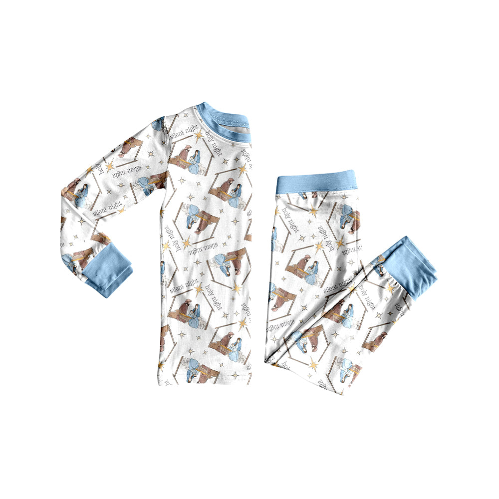 7.17BLP1170 Star Boys Pajamas Long Sleeve Children's Clothing