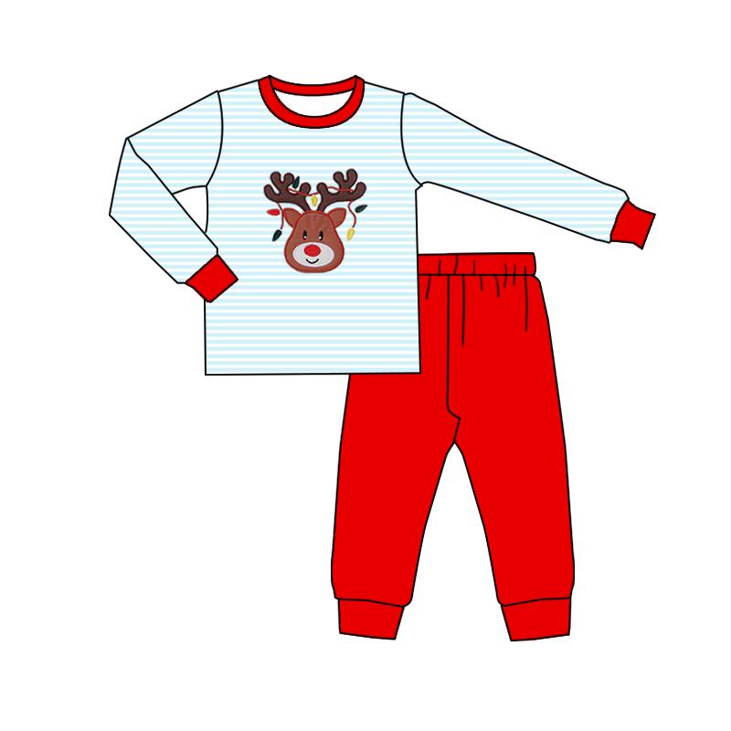 X905BLP1275 Elk Christmas Set