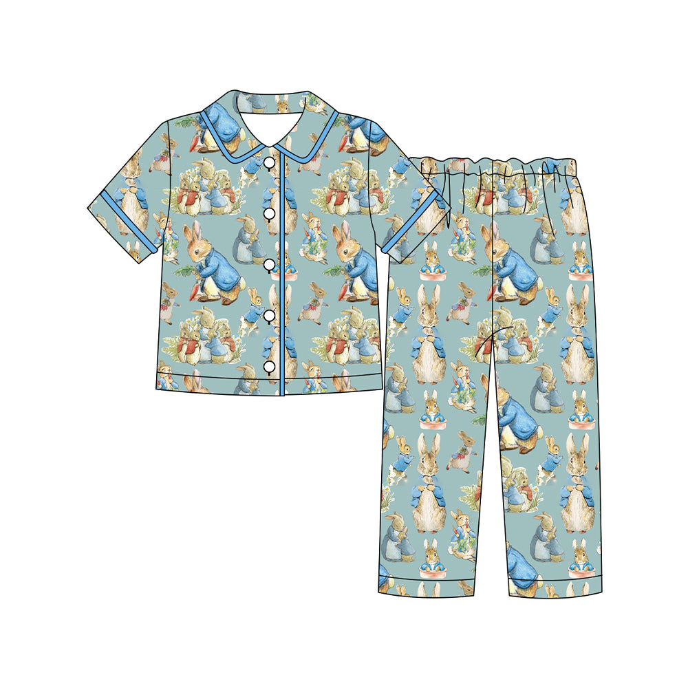 X929 BSPO0601 Rabbit Short-Sleeve Pants Set