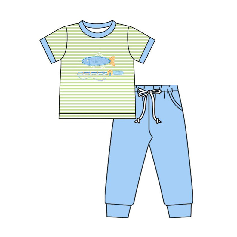 X10.20 BSPO0612 Fish Stripe Blue Suit