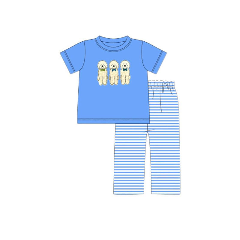 X10.27 BSPO0624 Puppy Blue Striped Suit