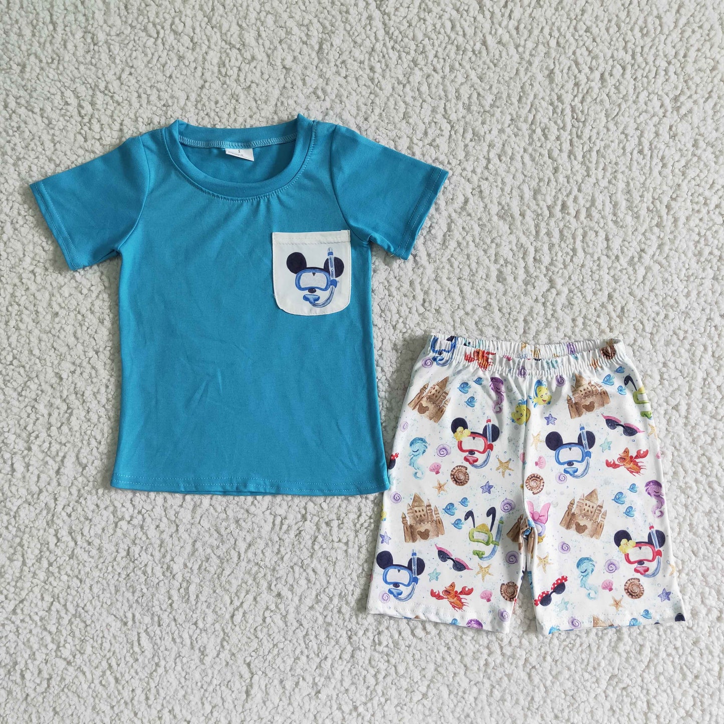 Mickey short sleeve shorts set