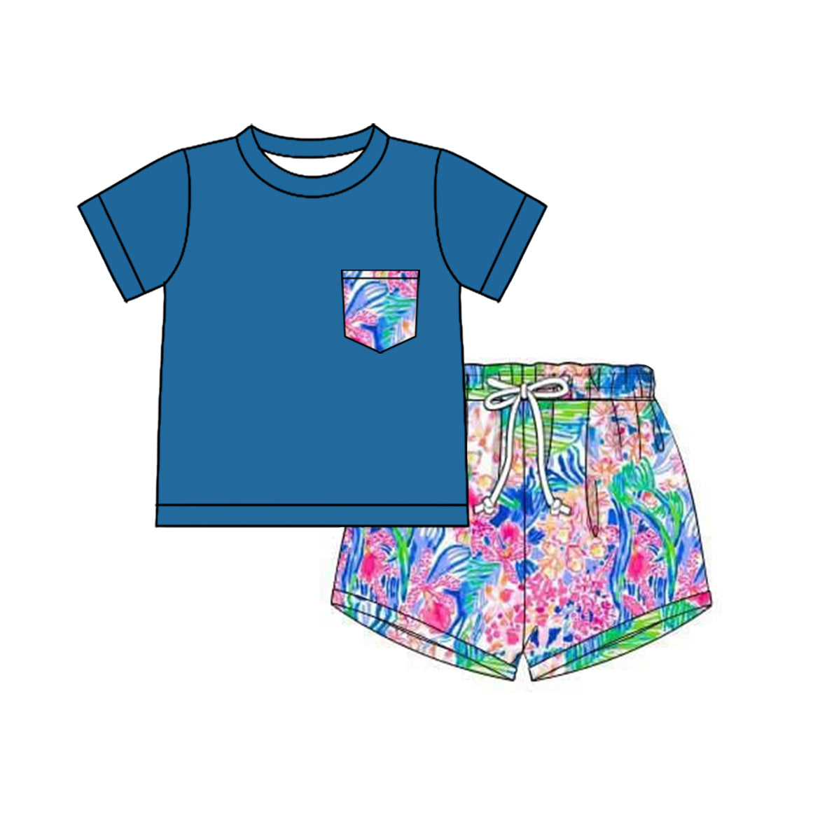 3.10BSSO1379 Blue Pocket Set