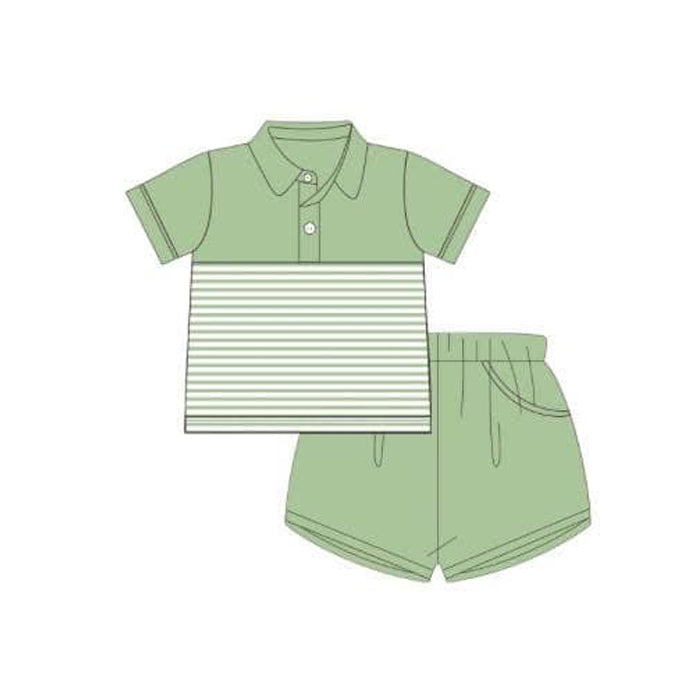 BSSO1412 Green Stripe Suit