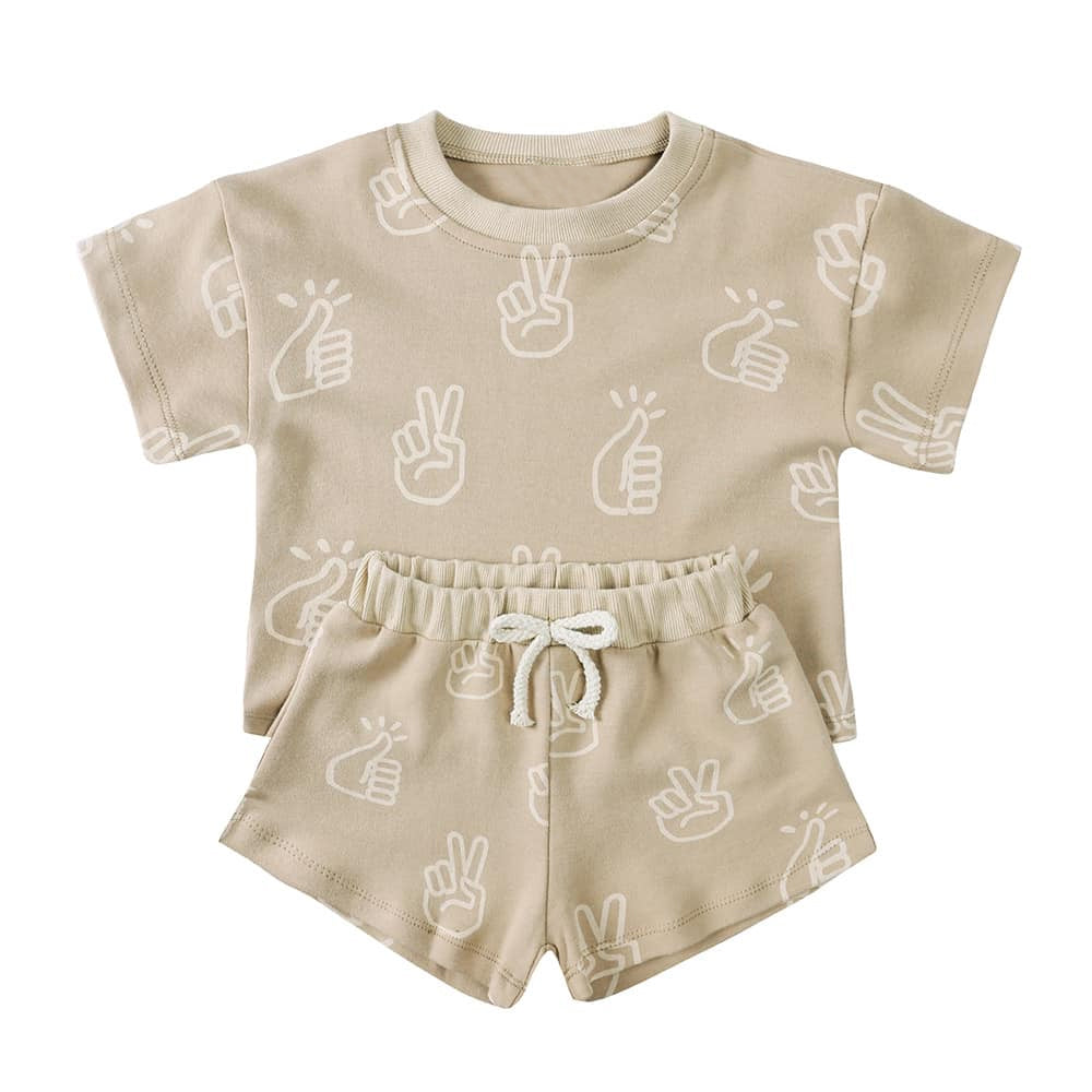 3.8BSSO1426 Light Brown Gesture Set
