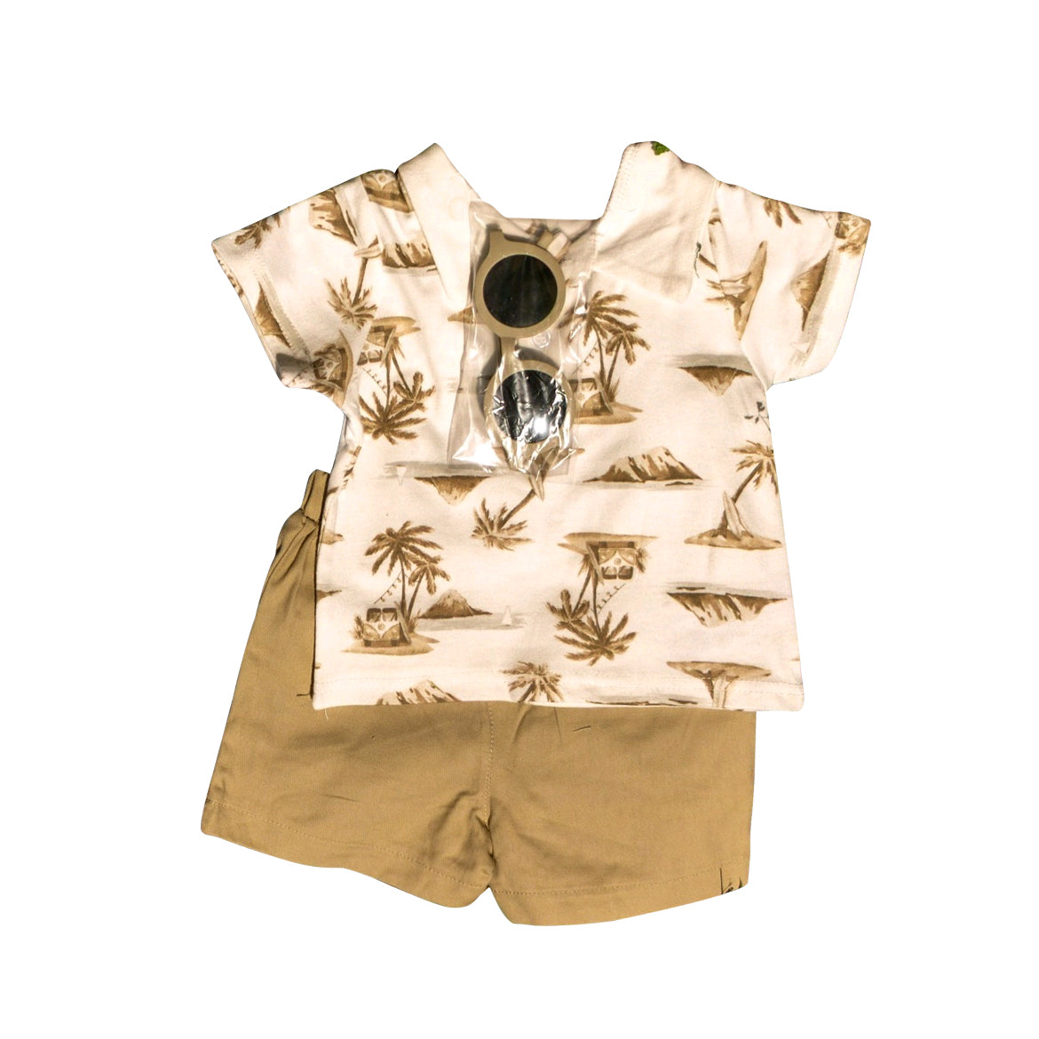 5.1BSSO1533 Coconut Brown Short Sleeve Suit